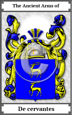 De cervantes Family Crest Download (JPG)  Book Plated - 150 DPI